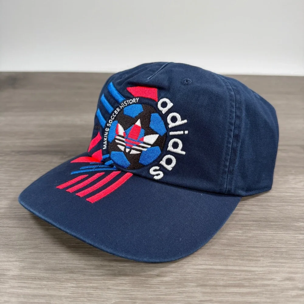 Adidas Retro 94 Snapback Hat Blue Cap FIFA World Cup KE2824 Soccer